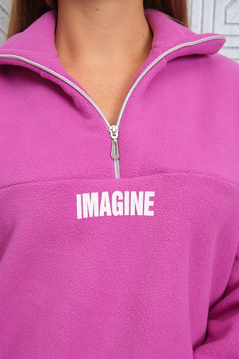 Толстовка жен. Тренд-2 флис фуксия