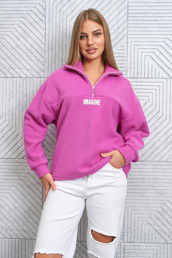 Толстовка жен. Тренд-2 флис фуксия