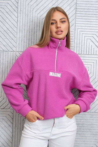 Толстовка жен. Тренд-2 флис фуксия