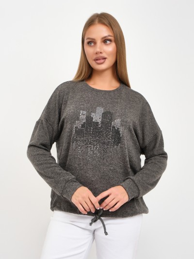 Джемпер женский Келли-2 серый