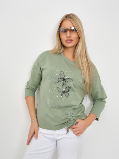 Лонгслив женский Сати фисташка