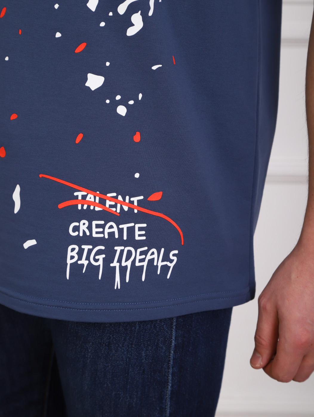 Футболка мужская Дорс футер св.индиго