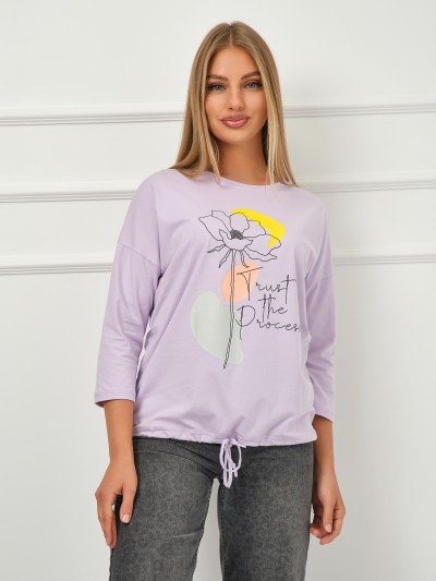 Лонгслив Николь лаванда