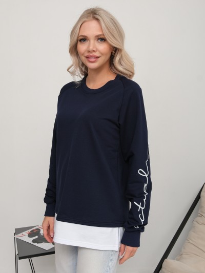 Толстовка женская Дабл т.индиго