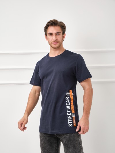 Футболка мужская Норд т.синяя