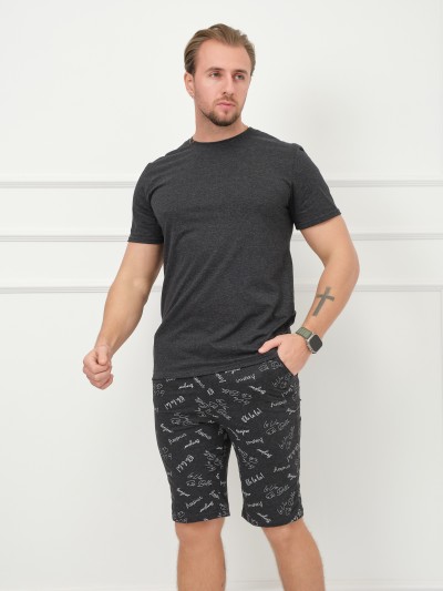 Костюм мужской Джой антрацит/буквы