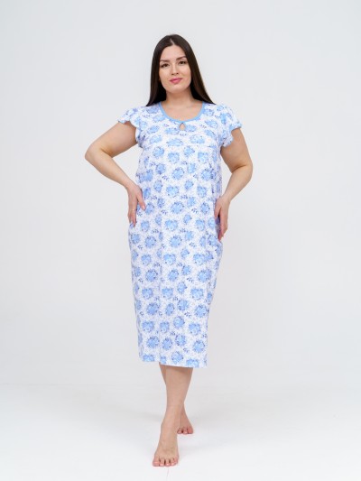 Ночная сорочка Крыло голубой