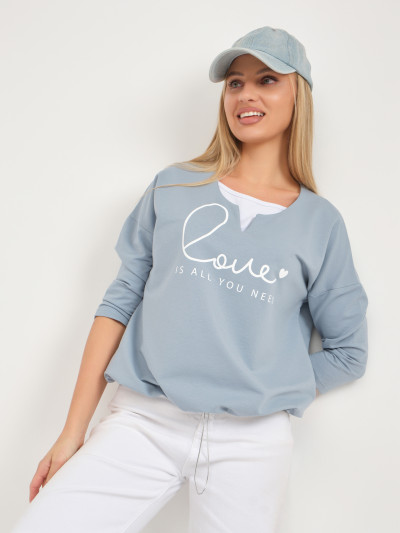 Свитшот женский Шрифт арона