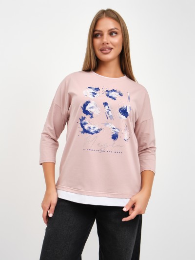 Лонгслив женский Тудей пудра