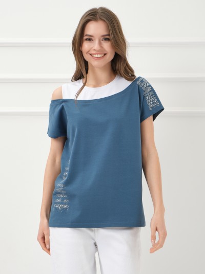 Футболка женская Мирэль петроль