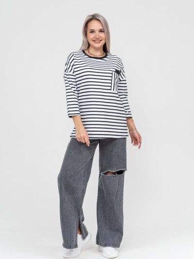 Лонгслив Горизонт черный