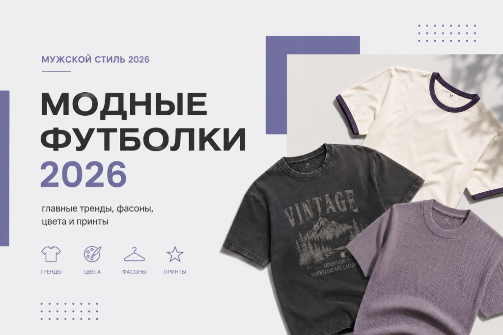 Какие мужские футболки в тренде в 2026 году