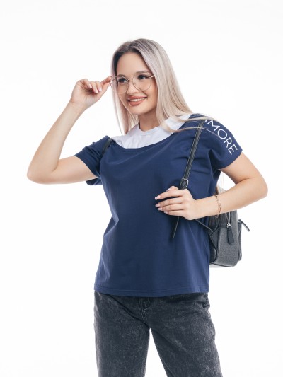 Футболка женская Аморе т.синий