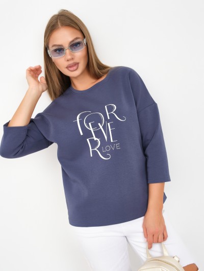 Свитшот женский Одри индиго