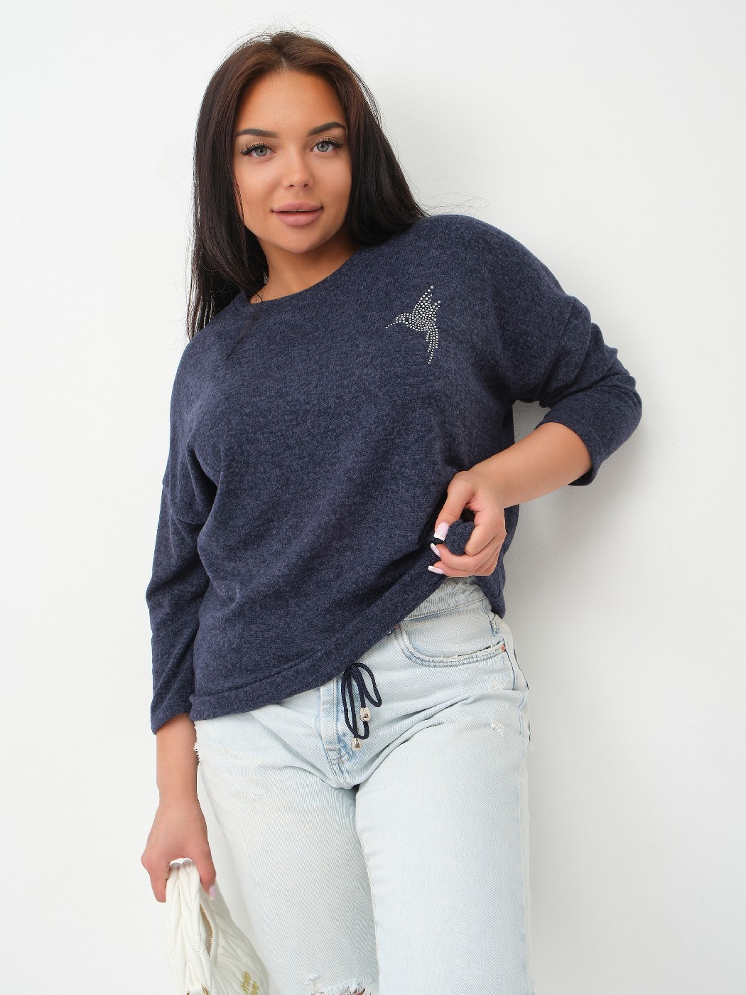 Джемпер Оливия т. индиго