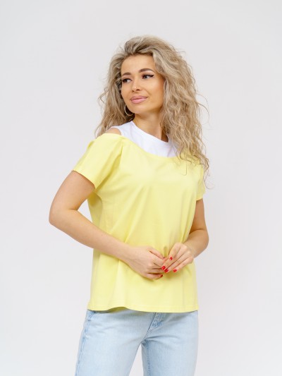 Футболка женская Аморе лимон
