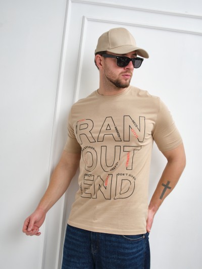 Футболка мужская Сириус бежевый