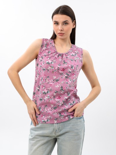 Майка Летнее признание брусника/цветы