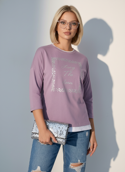 Лонгслив жен. Асти св.лиловый