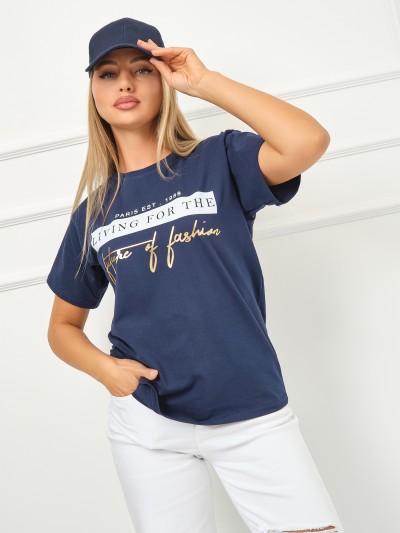 Футболка женская Имидж индиго