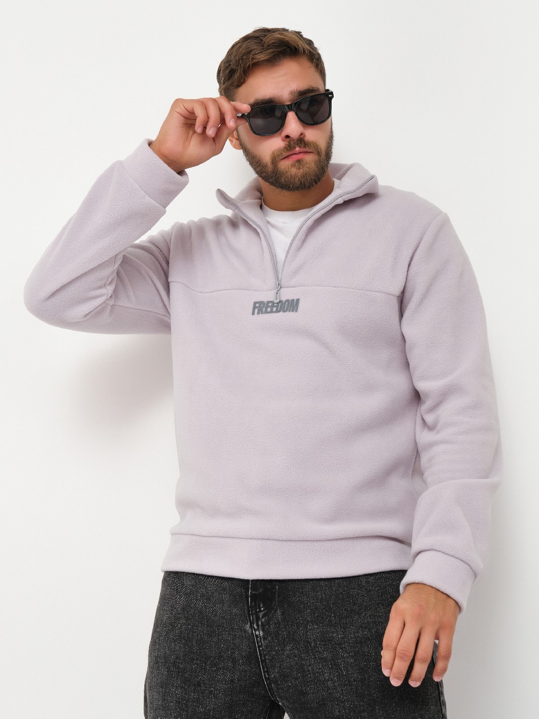 Толстовка муж. Драйв флис св.серый