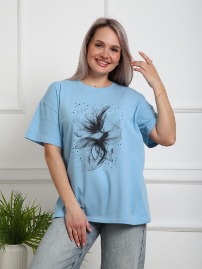 Футболка женская Жанет голубой
