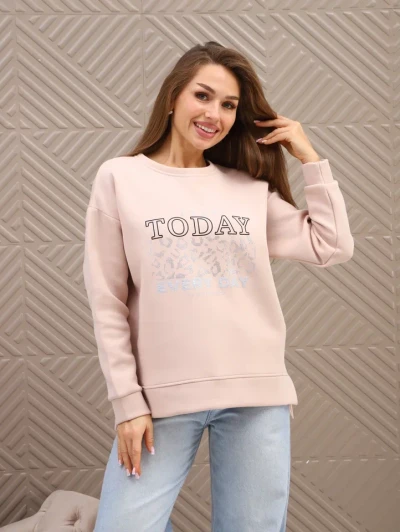 Свитшот женский Лео бежевый