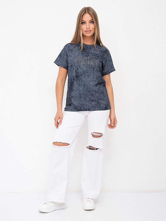 Футболка женская Арабеска т.индиго