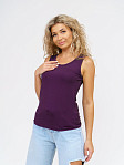 Майка вискозная однотонная баклажан