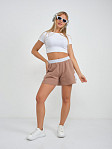 Шорты женские Рокси футер песочный
