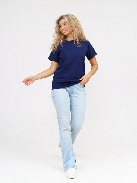 Футболка женская Классика темно-индиго