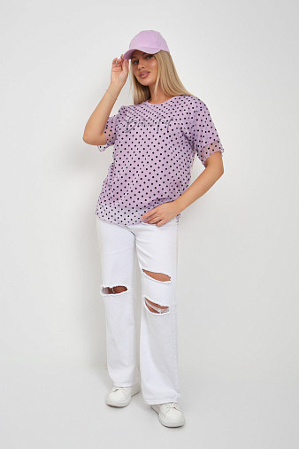 Футболка женская Бьюти вискоза лаванда