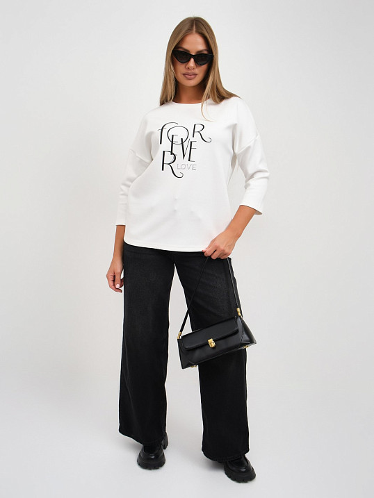 Свитшот женский Одри молочный