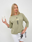 Лонгслив женский Мадлен фисташка