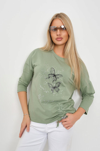 Лонгслив женский Сати фисташка