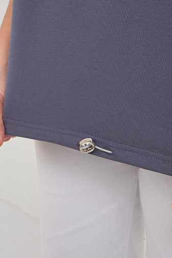 Свитшот женский Шрифт т.серый