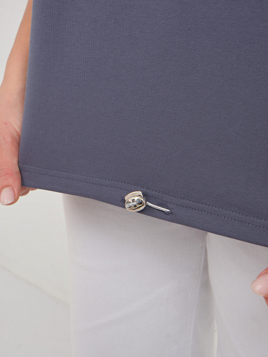 Свитшот женский Шрифт т.серый