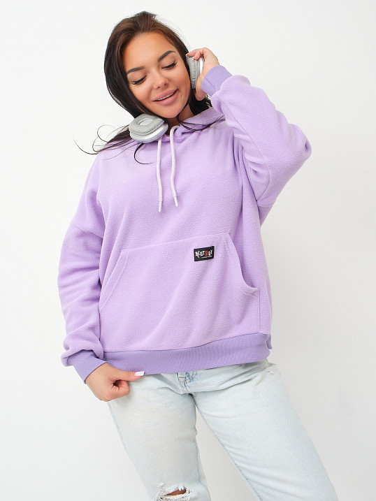 Толстовка женская Бэлла флис лаванда