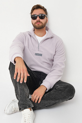 Толстовка муж. Драйв флис св.серый