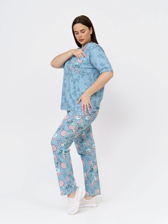 Костюм Кэнди ментол/клетка