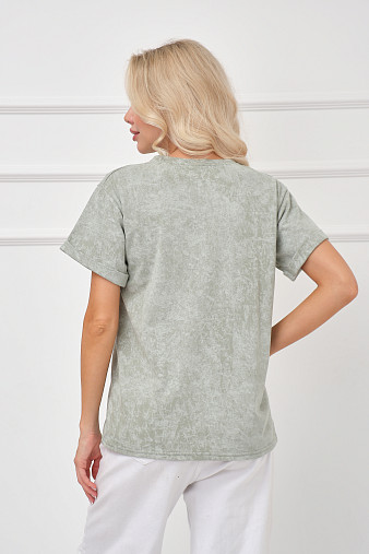 Футболка женская Арабеска фисташка