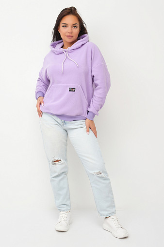 Толстовка женская Бэлла флис лаванда