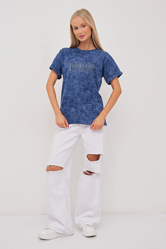 Футболка женская Арабеска св.индиго