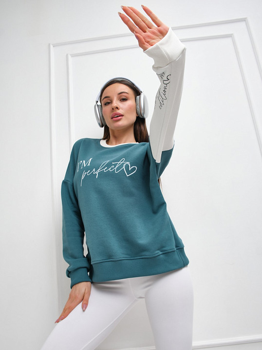 Толстовка женская Медея начес петроль