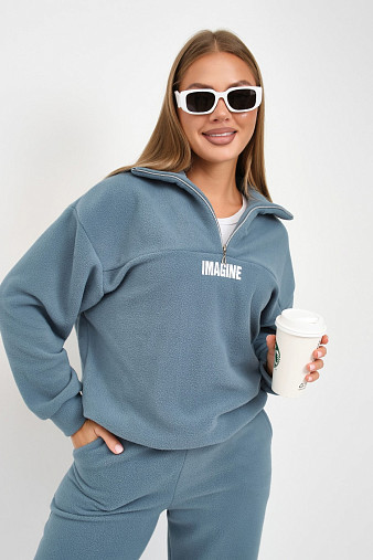 Костюм жен. Тренд-2 флис изумруд