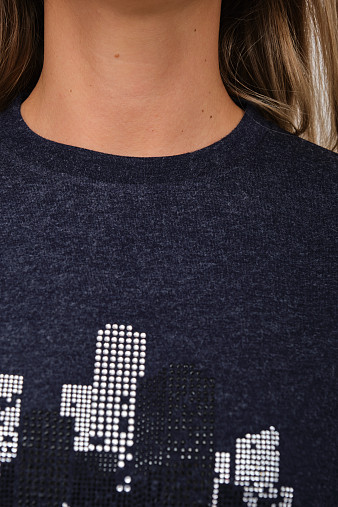 Джемпер жен. Сити ангора синий