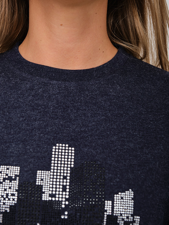 Джемпер жен. Сити ангора синий