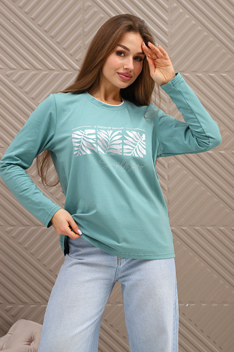 Лонгслив женский Рио св.изумруд