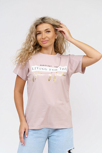 Футболка женская Имидж пыльная роза