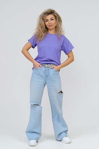 Футболка женская Классика василек